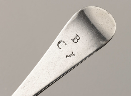 Early Georgian Provincial Rat Tail Hanoverian Britannia Silver Tablespoon - Exeter, Thomas Salter